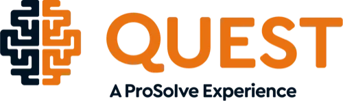 QUEST logo, horizontal — dark