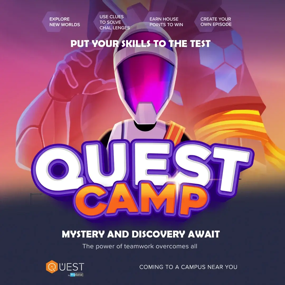 QUEST Camp social media graphic example